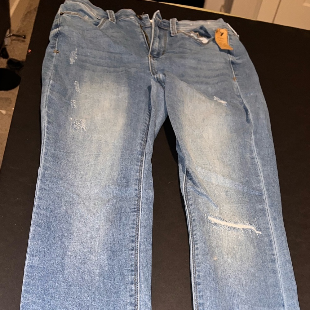 Light Blue Distressed Jeans